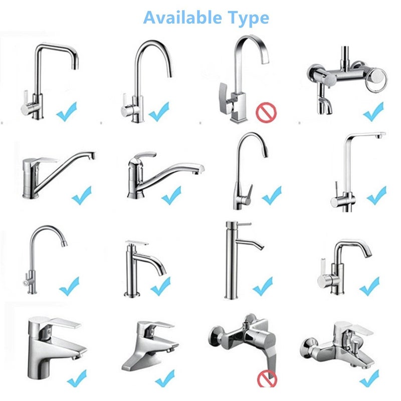 WINBOB Faucet Extension Tubes, Flexible 360 Degrees Stainless Steel Faucet Sprayer Extension Device - Image 2